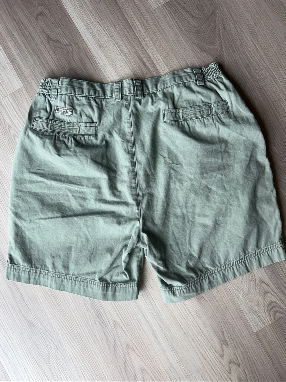 Weekender Men's Casual Shorts 36 Olive Golf Stretch Pockets Preppy Vintage Fade